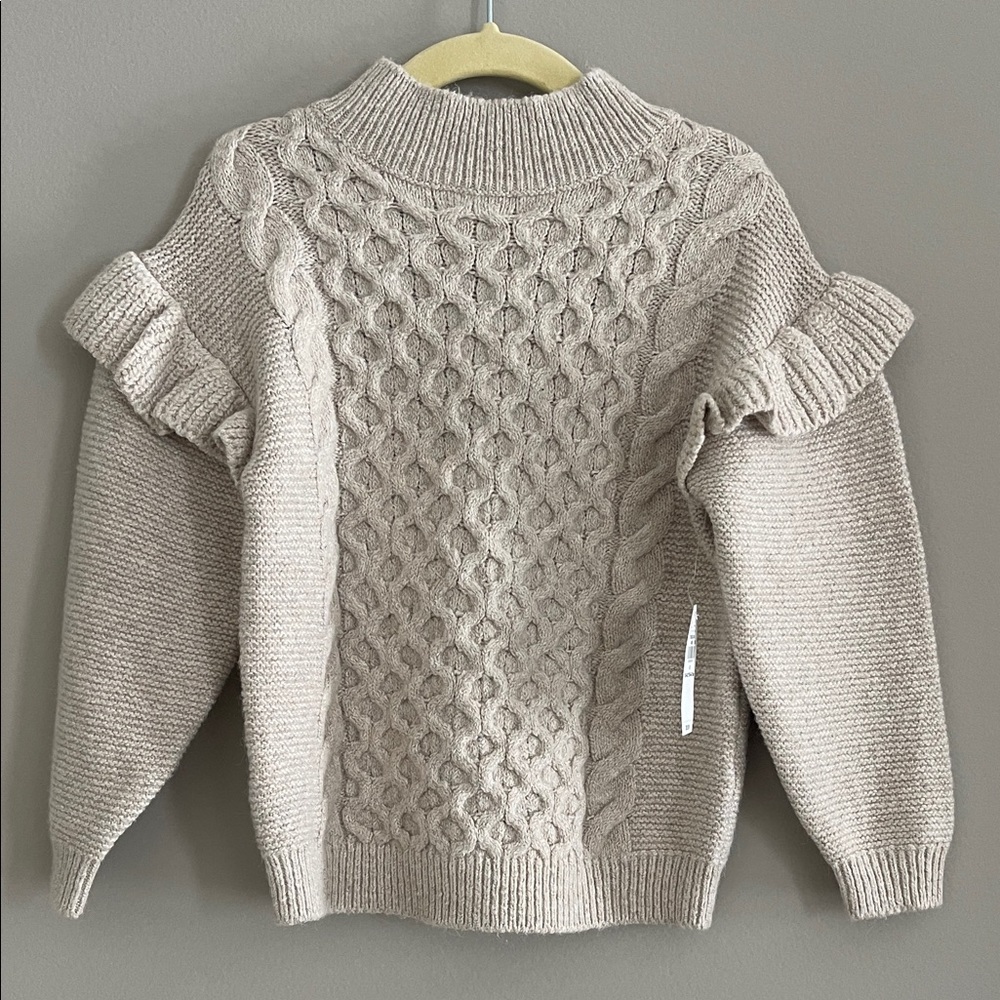 Old Navy Cream Cable Knit Sweater
